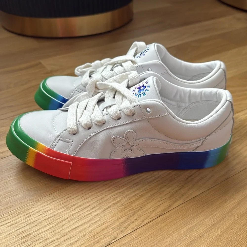 Converse x Golf le Fleur leather low top sneakers NWOT - Picture 12 of 16